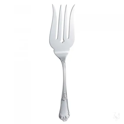 Zdjęcie Pięknie zdobiony posrebrzany widelec do serwowania ryby - Zaramella Argenti