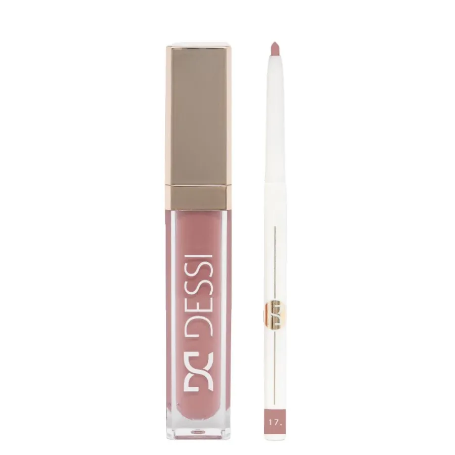 obrazek 1 Dessi Cosmetics Zestaw do ust Pomadka 12 I Do! + Konturówka 17 pomadka 12 I Do! + konturówka 17