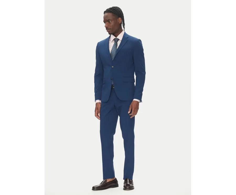 obrazek 1 Lindbergh Garnitur 30-61040 Niebieski Slim Fit