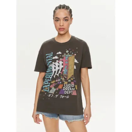 Zdjęcie Vans T-Shirt Vivid Dreams Oversized VN000H08 Czarny Regular Fit