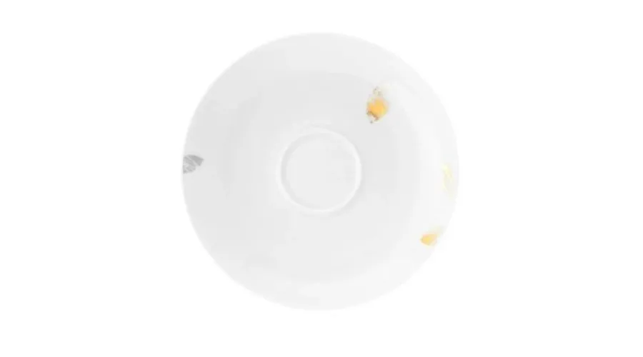 obrazek 1 Duży prestiżowy porcelanowy spodek o wyjątkowym nowoczesnym zdobieniu - Tettau