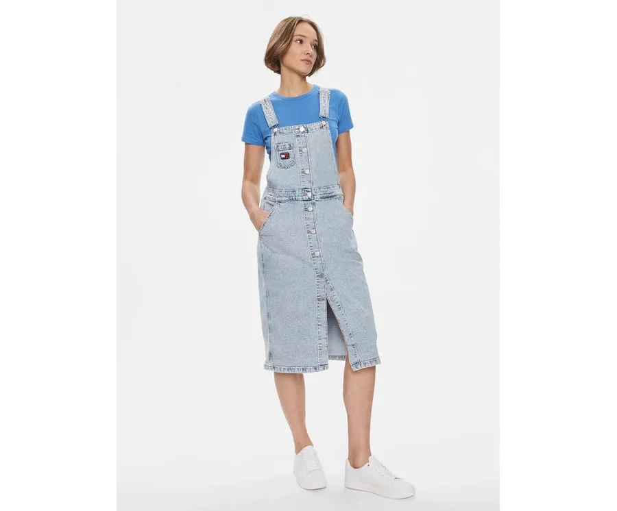 obrazek 1 Tommy Jeans Sukienka jeansowa DW0DW17207 Niebieski Regular Fit