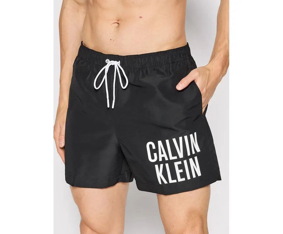 obrazek 1 Calvin Klein Swimwear Szorty kąpielowe Medium KM0KM00739 Czarny Regular Fit
