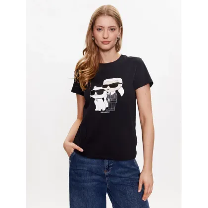 Zdjęcie KARL LAGERFELD T-Shirt Ikonik 2.0 230W1704 Czarny Regular Fit