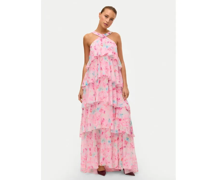 obrazek 1 Vero Moda Sukienka wieczorowa Felicia 10295237 Różowy Slim Fit