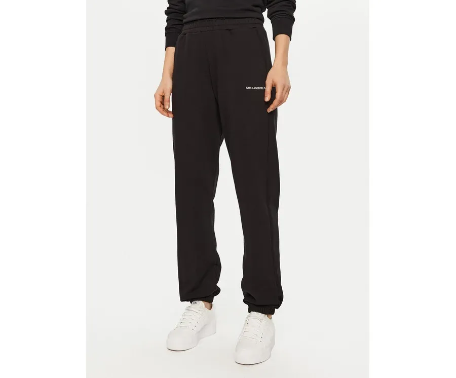 obrazek 1 KARL LAGERFELD Spodnie dresowe A1W10130 Czarny Relaxed Fit