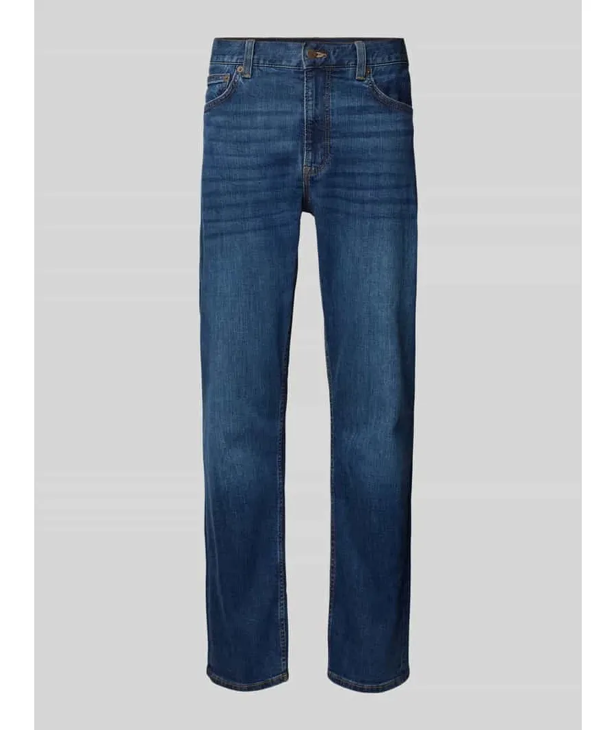 obrazek 1 Jeansy o kroju regular fit z 5 kieszeniami model ‘MERCER’