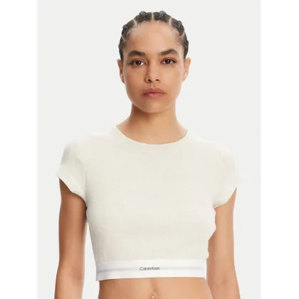 Zdjęcie Calvin Klein Underwear T-Shirt LV00QS7349 Beżowy Slim Fit