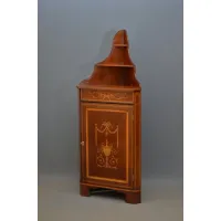 Zdjęcie Mahoniowa szafka narożna / szafka na napoje - antyk