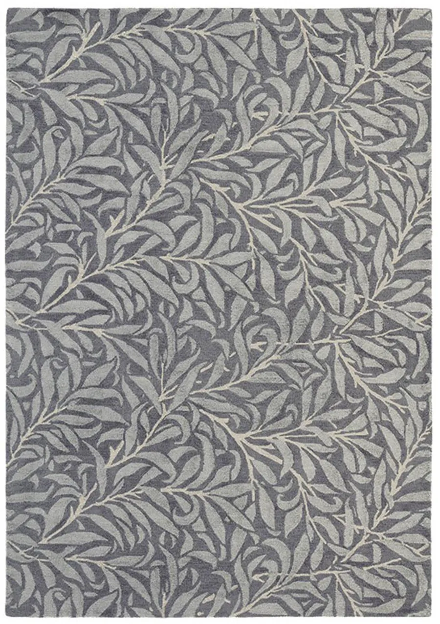 Piękny szary dywan w kwiaty - WILLOW BOUGH GRANITE 28305