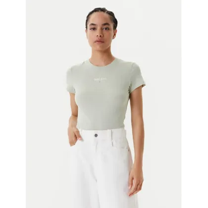 Zdjęcie Tommy Jeans T-Shirt Essential DW0DW20913 Zielony Slim Fit