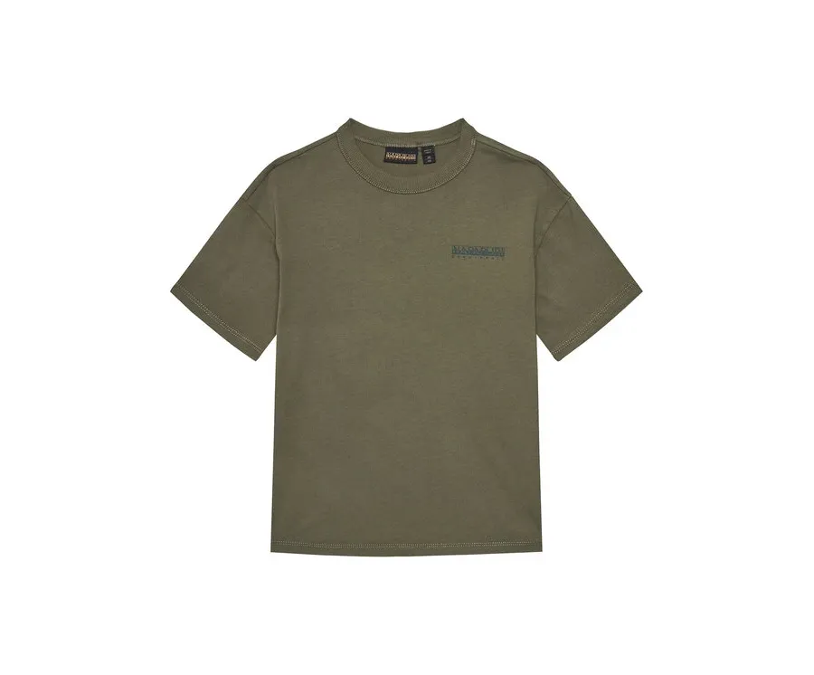 obrazek 1 Napapijri T-Shirt S-Ahr NP0A88ZO M Zielony Regular Fit