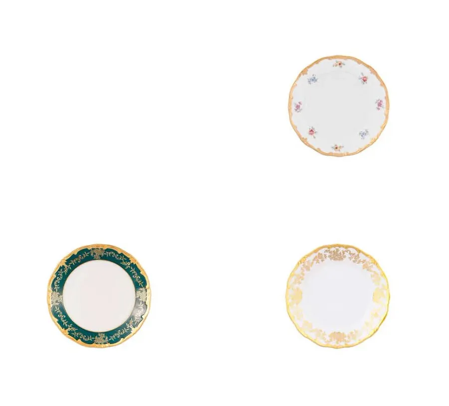 obrazek 2 Zestaw 6 talerzy z porcelany
