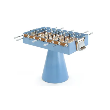 Zdjęcie Oryginalny, Nietypowy, Elegancki Stół do Gry w Piłkarzyki na Jednej Nodze, Błękitny- FAS