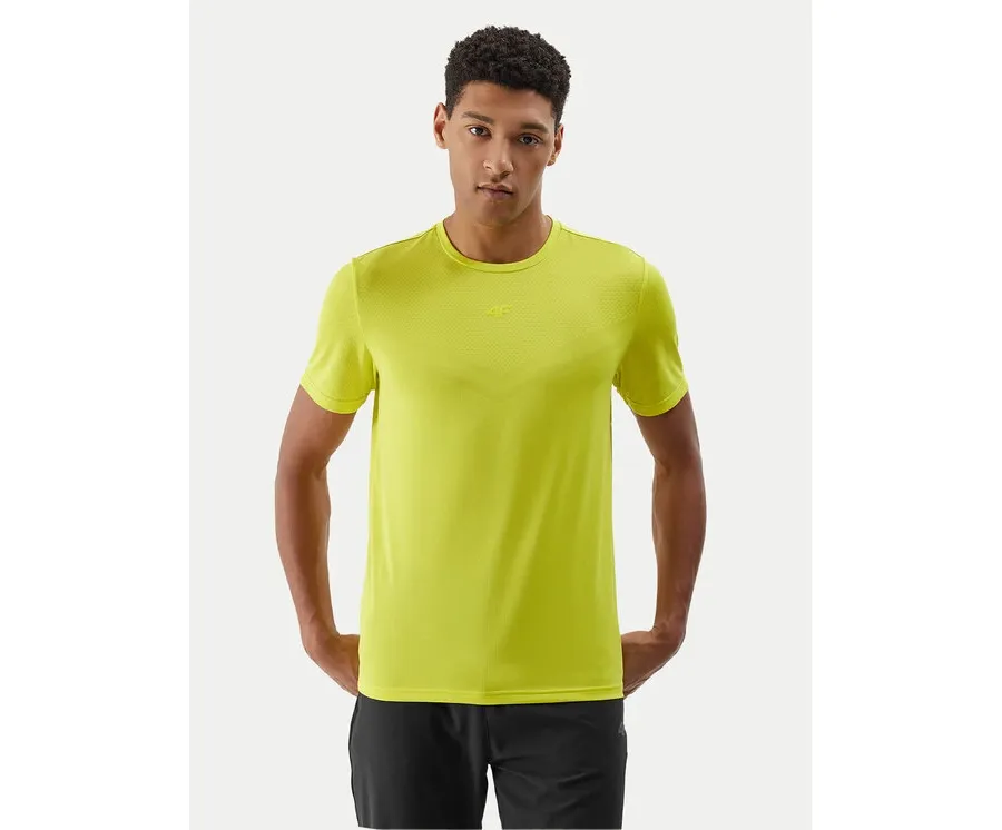 obrazek 1 4F Koszulka techniczna 4FWSS24TFTSM697 Zielony Regular Fit