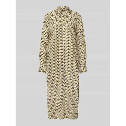 Zdjęcie Sukienka midi z wykładanym kołnierzem