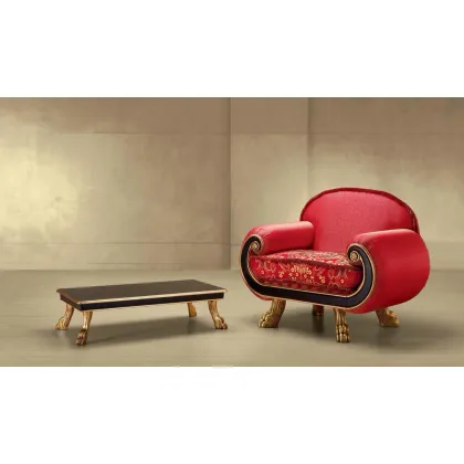 Zdjęcie Piękny czerwony komplet mebli w stylu antycznym – Morello Gianpaolo