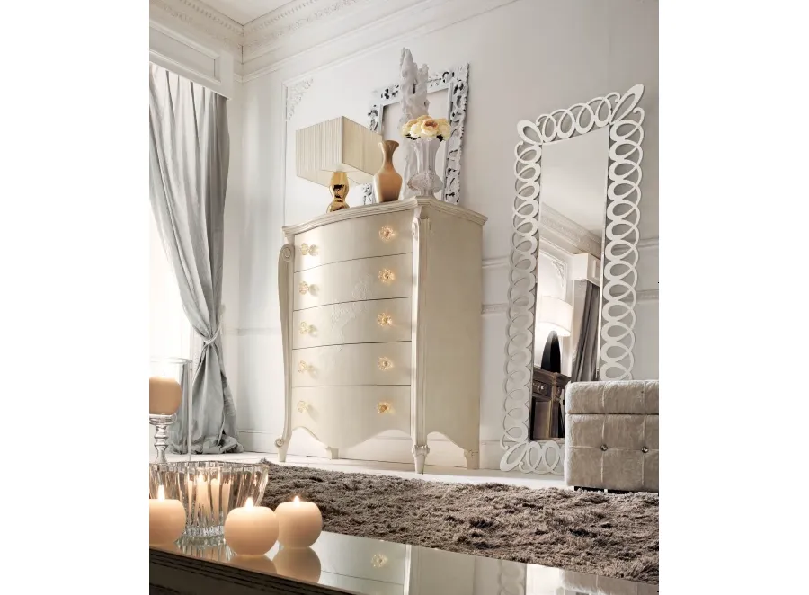 obrazek 1 Włoskie rzeźbione lustro Elodie 70x185cm - Avenanti