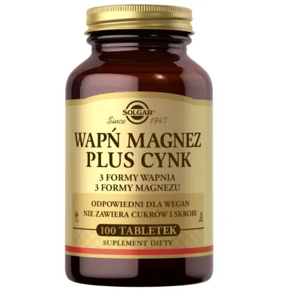 Zdjęcie Solgar Wapń Magnez Cynk tabletki