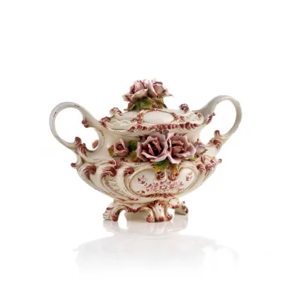 Zdjęcie Barokowa ozdobna waza wykonana z ceramiki - Ceramiche ML