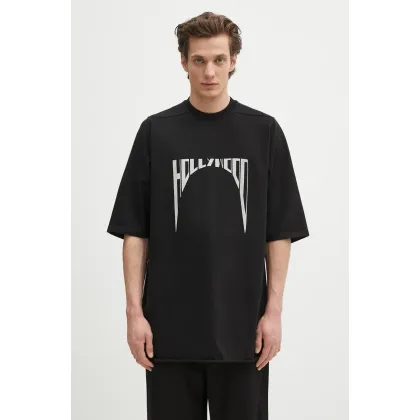 Zdjęcie Rick Owens DRKSHDW t-shirt bawełniany Jumbo Ss T męski kolor czarny z nadrukiem DU01E3274.RIGEP2