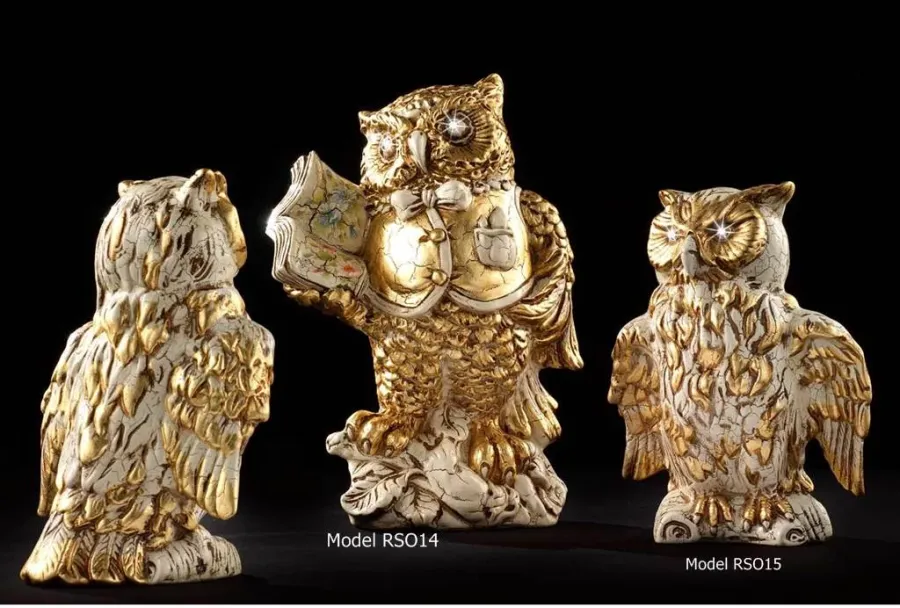 obrazek 1 Włoskie ozdoby ceramiczne sowy