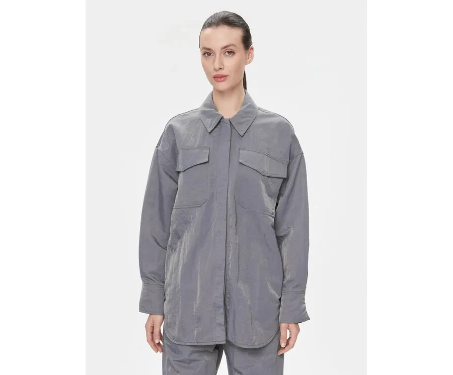 obrazek 1 Samsøe Samsøe Koszula Gira F23400007 Szary Oversize