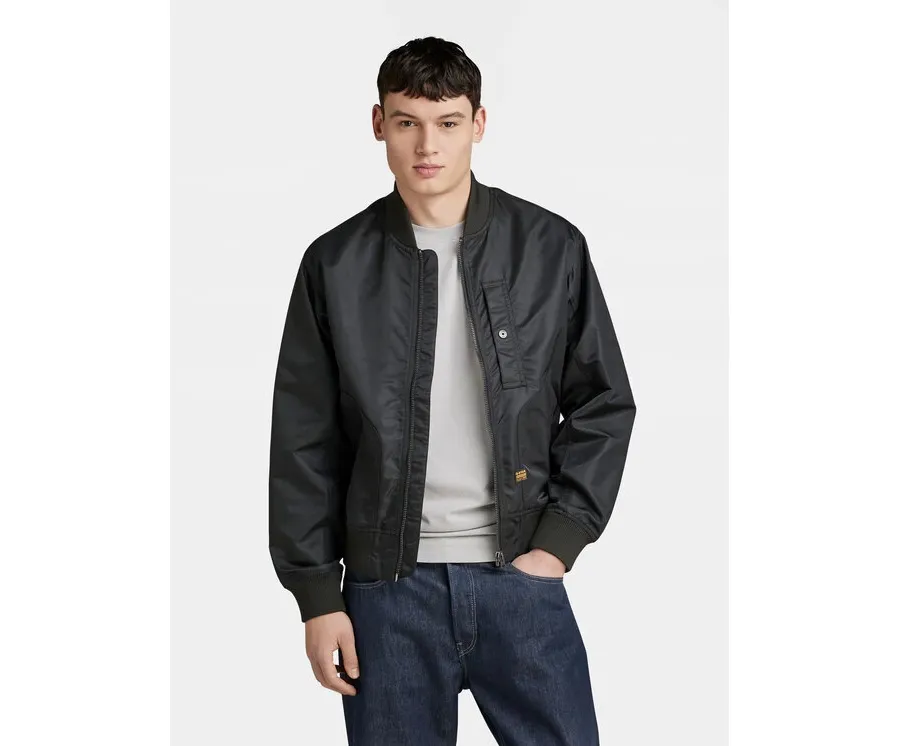 obrazek 1 G-Star Raw Kurtka bomber Deck D24754-C143 Czarny Regular Fit