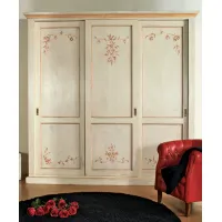 Picture Luxurious Italian solid wood wardrobe with three sliding doors