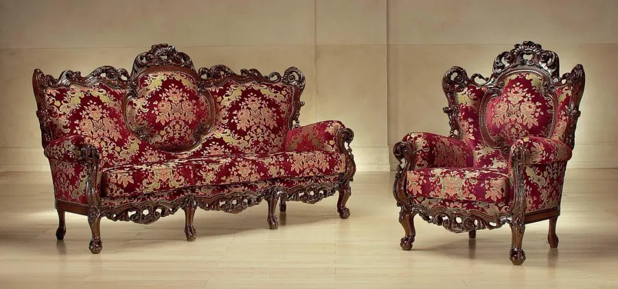 obrazek 1 Stylowy fotel i sofa w stylu barokowym do salonu - Morello Gianpaolo