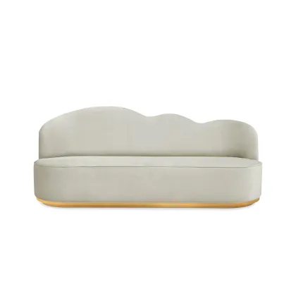 Zdjęcie Ekskluzywna beżowa sofa chmurka dla dzieci