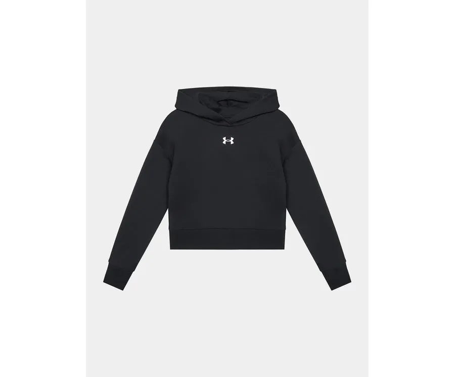 obrazek 1 Under Armour Bluza Ua Rival Fleece Crop Hoodie 1379517 Czarny Loose Fit