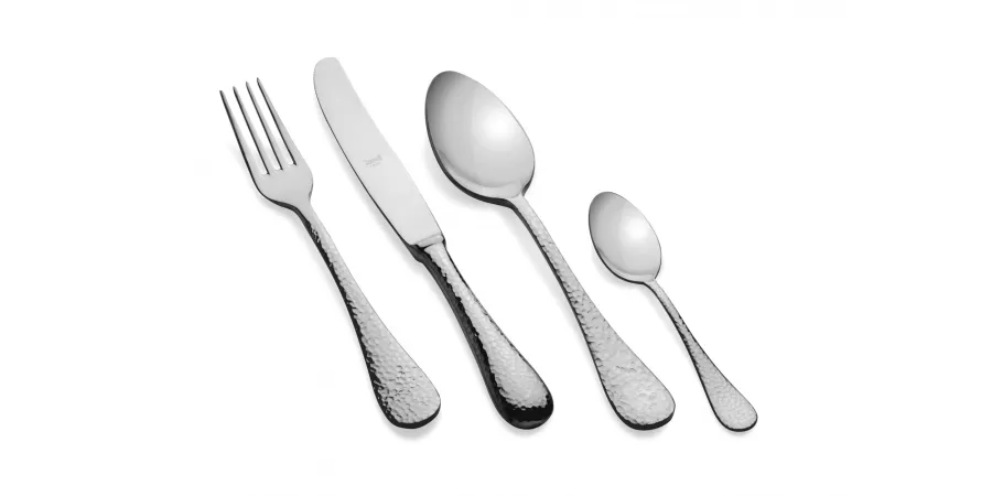 obrazek 1 Designerski włoski komplet 6 łyżeczek deserowych Epoque ze stali nierdzewnej