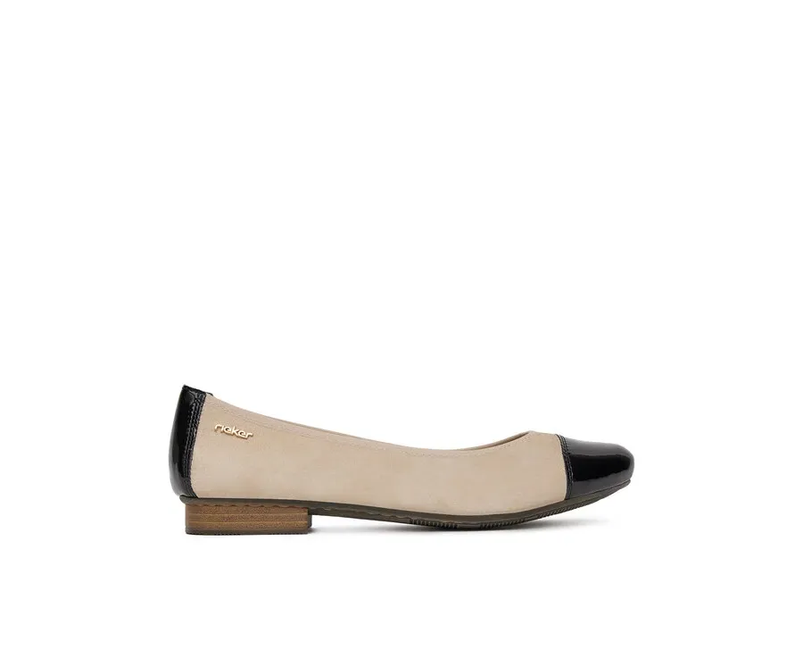 obrazek 1 Rieker Baleriny 51998-60 Beżowy