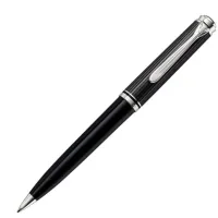 Picture Pelikan Souveran K800 Black-Silver ballpoint pen