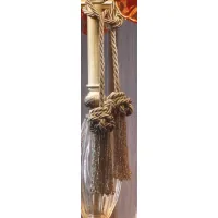 Zdjęcie Stylowy frędzel ze złotymi kryształkami - Il Paralume Marina