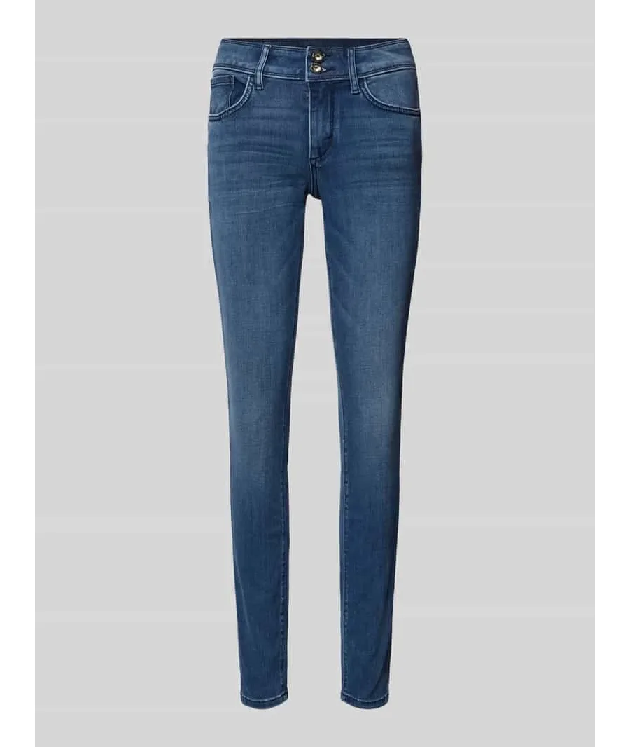 obrazek 1 Jeansy o kroju skinny fit z dodatkiem streczu model ‘Alexa’