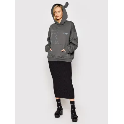 Zdjęcie 2005 Bluza Unisex Horned Szary Regular Fit
