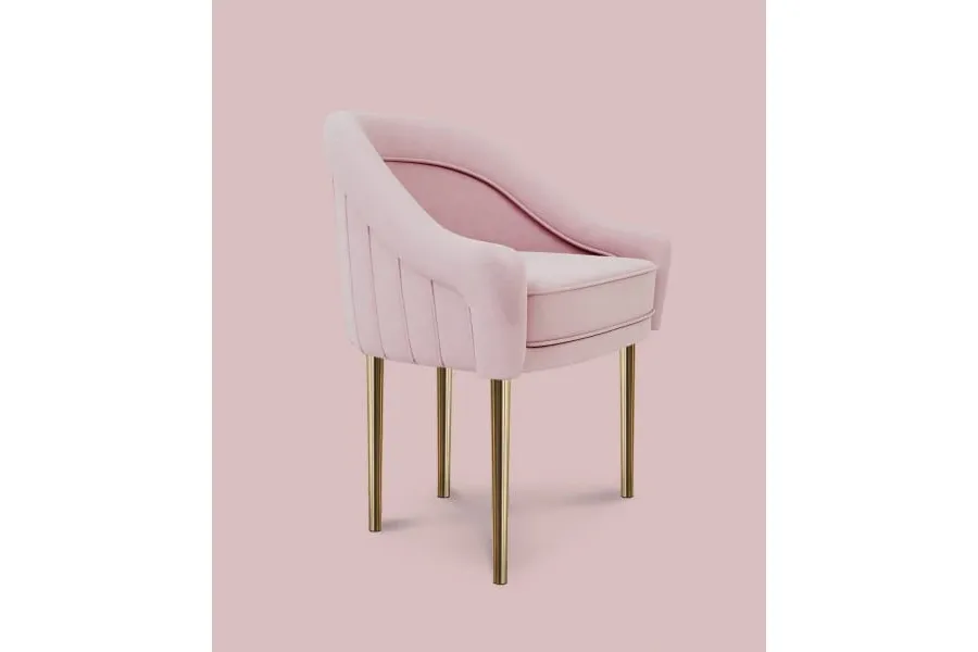 picture 2 Luxurious chair with touches of polished brass - Ottiu