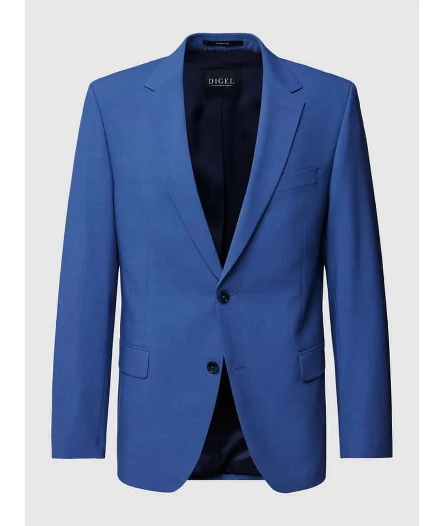 obrazek 1 Marynarka na dwa guziki o kroju modern fit z żywej wełny model ‘Damian’