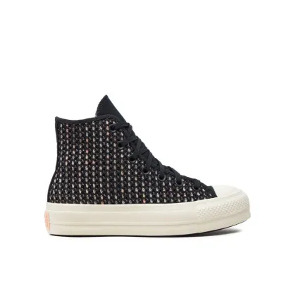 Zdjęcie Converse Trampki Chuck Taylor All Star Lift Platform Crochet A09829C Czarny