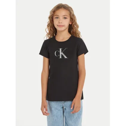 Zdjęcie Calvin Klein Jeans T-Shirt Iridescent IG0IG02433 Czarny Regular Fit