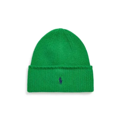 Zdjęcie Polo Ralph Lauren czapka wełniana kolor zielony wełniana 455954355