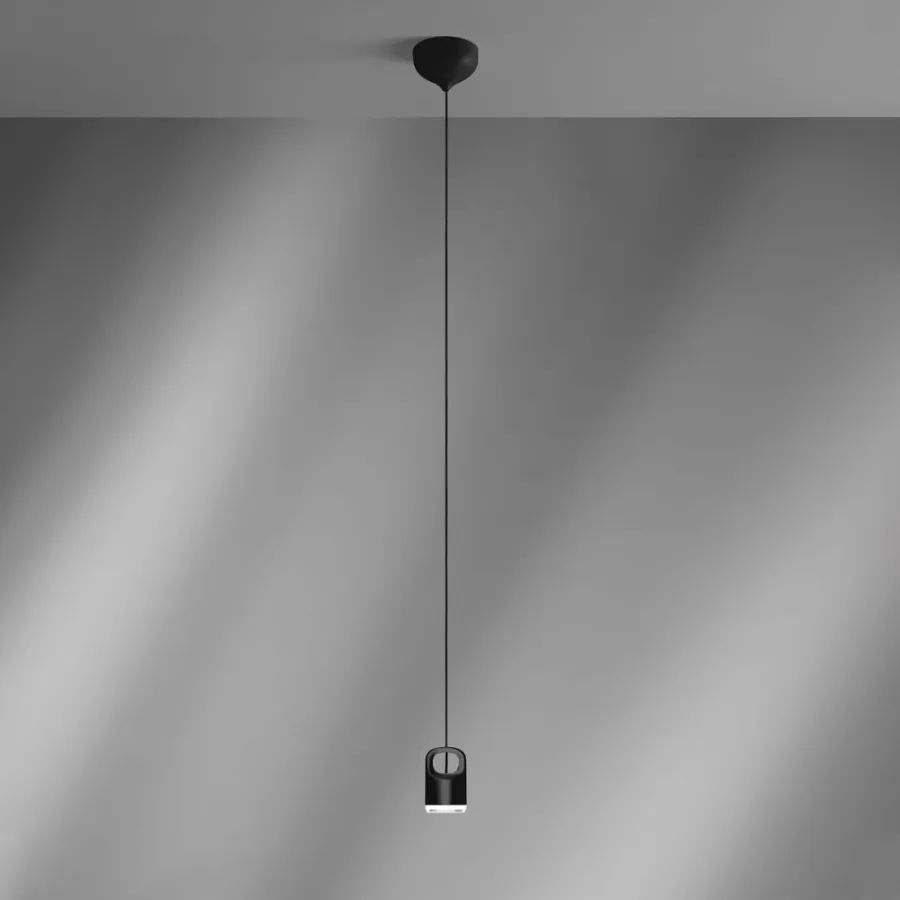 obrazek 1 Czarna włoska lampa wisząca LED Bag