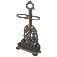 Picture Restored unique Coalbrookdale cast iron umbrella stand
