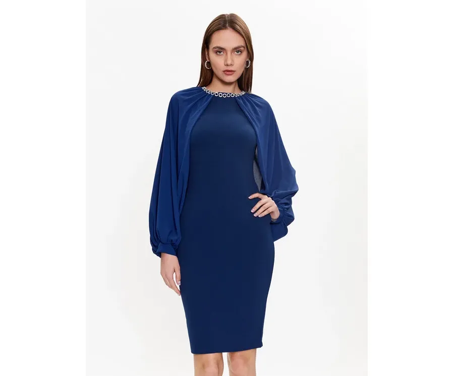 obrazek 1 Rinascimento Sukienka koktajlowa CFC0018940002 Granatowy Regular Fit