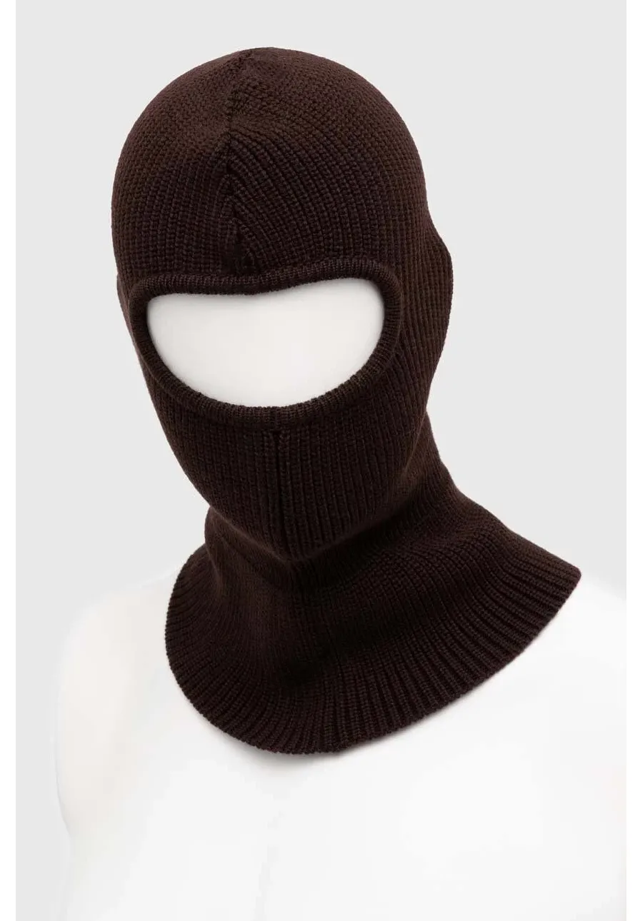 obrazek 1 Drôle de Monsieur kominiarka wełniana La Cagoule kolor brązowy C-BN102-WO009-BN