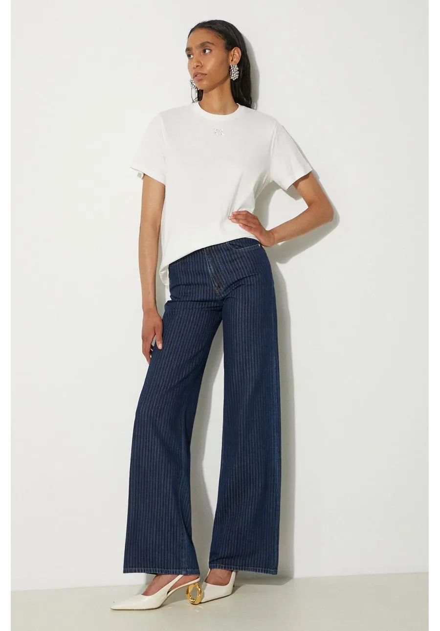 obrazek 1 Kenzo jeansy Ayame Regular Waist Fit Jeans damskie high waist FE62DP2176F2.DD