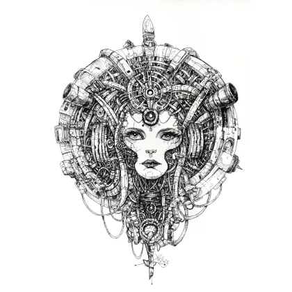 Picture Soul of Machinery *pen drawing