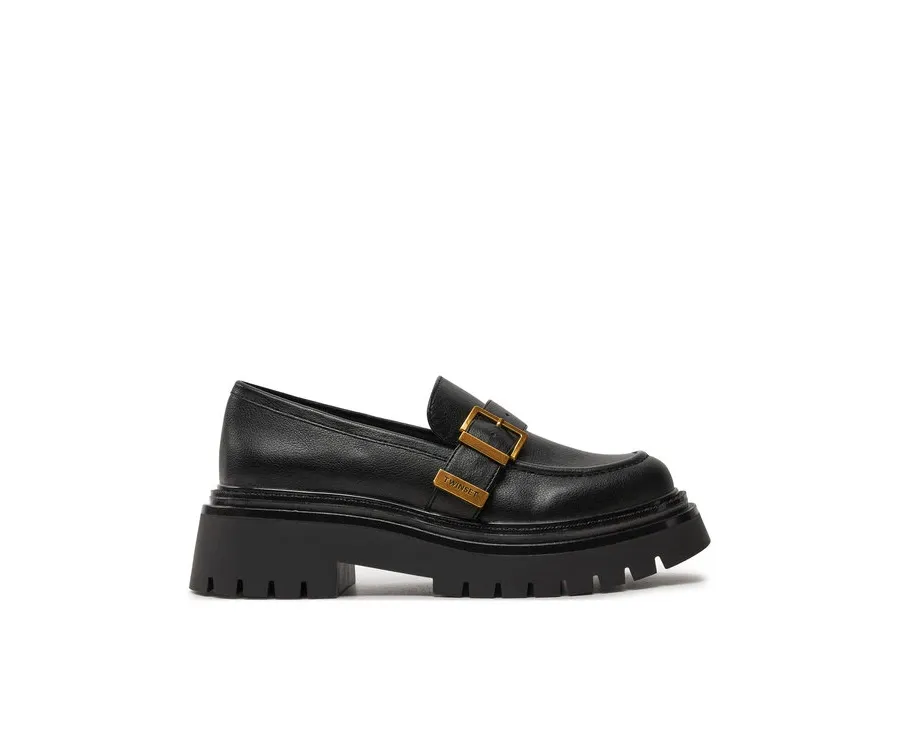obrazek 1 TWINSET Loafersy Mocassino 242TCP044 Czarny